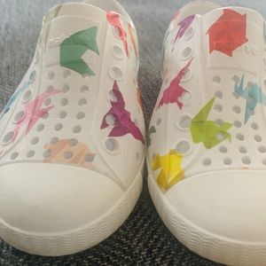 Toddler Native C6 shoes , origami print